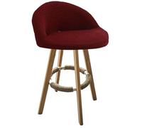 Set di 2 coprisedia elasticizzati in jacquard per sgabelli da bancone girevoli, adatti per sedie da cucina, bar, sala da pranzo, bar