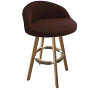 Set di 2 coprisedia elasticizzati in jacquard per sgabelli da bancone girevoli, adatti per sedie da cucina, bar, sala da pranzo, bar