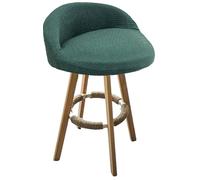 Set di 2 coprisedia elasticizzati in jacquard per sgabelli da bancone girevoli, adatti per sedie da cucina, bar, sala da pranzo, bar