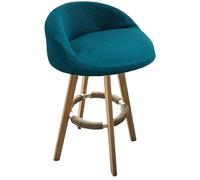 Set di 2 coprisedia elasticizzati in jacquard per sgabelli da bancone girevoli, adatti per sedie da cucina, bar, sala da pranzo, bar