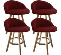 Set di 2 coprisedia elasticizzati in jacquard per sgabelli da bancone girevoli, adatti per sedie da cucina, bar, sala da pranzo, bar