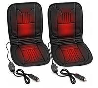 Set di 2 coprisedili invernali per auto, con schienale, antiscivolo | BURI, Comfort ergonomico a 2 livelli, imbottitura da 20 mm, delicata sulla pelle, lavabile, per circa 95% di tutti i veicoli