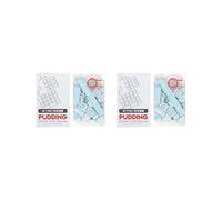 Set di 2 copritasti per budino in PBT, 108 tasti, set di keycap per giochi su PC, colore: blu
