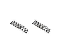 Set di 2 copritasti rotondi Double Shot PBT Gaming Keyboard Retro nero