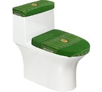Set di 2 copriwater con coperchio per serbatoio, elastico, per WC a forma di U e allungati, decorazione per bagno, regalo di inaugurazione della casa
