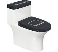 Set di 2 copriwater elastici per computer portatile grande e copriwater per bagno, morbidi e lavabili a forma di U