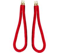 Set di 2 corde in velluto con anima in schiuma e moschettoni dorati | Quattro lunghezze fisse da 1,5 a 3 meters per matrimoni, hotel, teatri, banche, scuole, mostre, tappeti rossi ed eventi VIP