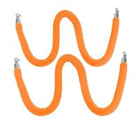 Set di 2 corde in velluto per la coda di cavallo, 3,8 cm di spessore, colore: rosso e verde, per controllo della folla di eventi, sfilate di moda, sfilate, 1,9 m