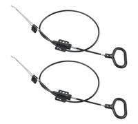 Set di 2 corde per poltrona relax, anello a D, 105 cm | Anello a D per maniglia, lunghezza totale 105 cm, corda in acciaio resistente, per poltrone, set da 2