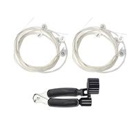 Set di 2 corde professionali per chitarra in nylon, per toni caldi, con pratico avvolgitore per corde 3 in 1, strumento per cambio corde per chitarra classica, set di strumenti per cambio corde in