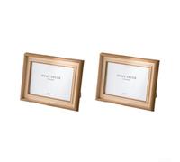 Set di 2 cornici per foto progettate per contenere 12 foto da 7 x 17 8 cm, combinando un design elegante con una struttura robusta (noce)