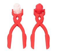 Set di 2 costruttori di palle di neve, con pratico manico, in plastica resistente, giocattoli da neve portatili per giochi al chiuso e all'aperto.