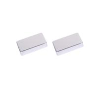Set di 2 cover per pickup humbucker in metallo cromato per chitarra