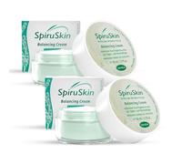 Set di 2 crema di bilanciamento SpiruSkin 50 ml - Crema idratante per pelli normali e combinate. Ingredienti naturali, oli di piante ed estratti per la pelle sanitaria e radiante