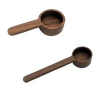 Set di 2 cucchiai dosatori in legno per la casa, cucchiai da cucina, cucchiaino per tè e caffè, strumenti per misurare zucchero e spezie