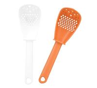 Set di 2 Cucchiaini Setaccio Cucchiaio Di Plastica Skimmer Cucchiaio Setacciare Cazzuola Per Svuotare E Cucinare Utensili Da Cucina
