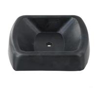 Set di 2 cunei in gomma resistente, progettati per ruote da 15,2 cm, per stabilità e sicurezza del rimorchio (1 pezzo)