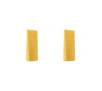 Set di 2 cunei per abbattimento alberi per tagliare alberi robusti tronchi cunei 20 cm giallo