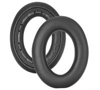 Set di 2 cuscinetti auricolari di ricambio in pelle per Sennheiser-Accentum/Accentum Plus Wireless, cuscinetti auricolari con schiuma morbida ad alta densità (nero)