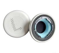 Set di 2 cuscinetti auricolari per cuffie wireless JLab Go Lux in morbida pelle proteica per supportare l'ascolto di lunga durata (bianco crema)