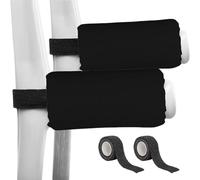 Set di 2 cuscinetti per impugnatura a forma di briciole, comodi e antiscivolo, impediscono la pressione, inclusi cuscinetti arricciati dell'avambraccio, 2 pezzi, colore nero, adesivo antiscivolo senza