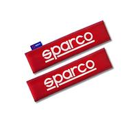 Sparco Set di 2 Cuscinetti universali SPC in Poliestere Rosso per Cinture di Sicurezza Rosso Universale