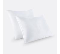 Set di 2 cuscini con sostegno solido e protezione antiacari Bianco 60 x 60 cm