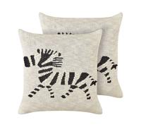 Set di 2 cuscini cotone beige 45 x 45 cm JABORI