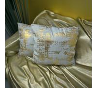 Set di 2 cuscini decorativi grigio/oro 40 x 40 cuscini decorativi cuscini per...
