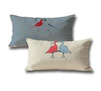 Set di 2 Cuscini per Divano Blu Federe Cuscini Divano 50x80, Animale Motivo Rettangolo Velluto Copricuscini con Cerniera Invisibile, Autunnali Halloween Natale Casa Decorazioni Copricuscini G-489