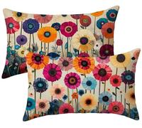 Set di 2 Cuscini per Divano piante Velluto 30x50 Copri Cuscini per Divano, Colorato Copricuscini 30x50 2 Pezzi Copri Cuscino Letto, Federa Cuscino, Copricuscino Rettangolari, Decorazioni Casa k-924