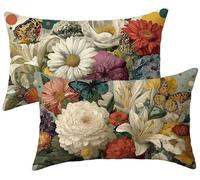 Set di 2 Cuscini per Divano piante Velluto 50x90 Copri Cuscini per Divano, Animali Copricuscini 50x90 2 Pezzi Copri Cuscino Letto, Federa Cuscino, Copricuscino Rettangolari, Decorazioni Casa k-922