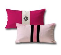 Set di 2 Cuscini per Divano Rosa Federe Cuscini Divano 50x80, Semplicità Motivo Rettangolo Velluto Copricuscini con Cerniera Invisibile, Autunnali Halloween Casa Decorazioni Copricuscini G-491