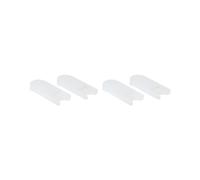 Set di 2 cuscini per poggiapolsi per sassofono, in silicone, resistenti all'usura, con supporto per pollice, accessori anti-fatica, colore bianco