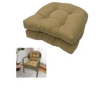 Set Di 2 Cuscini Per Sedie Da Esterno A Forma Di U, 48x48 Cm, Cuscini Da Giardino Impermeabili, Cuscini Di Ricambio Resistenti Alle Intemperie Per Poltrone Da Patio E Interni (Sedia Non Inclusa)
