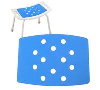 Set di 2 cuscini per sgabello da doccia, impermeabili, antiscivolo, autoadesivi, imbottiti, morbidi, per vasca da bagno e sedia da doccia, id