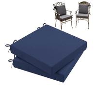 Set di 2 Cuscini Quadrato per Sedia Impermeabili da Esterno Patio/Giardino
