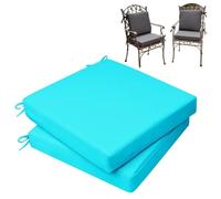 Set di 2 Cuscini Quadrato per Sedia Impermeabili da Esterno Patio/Giardino