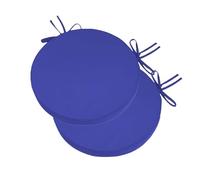 Set Di 2 Cuscini Rotondi Per Sedie Da Esterno, Impermeabili E Antiscivolo, Con Legacci, Spessore 5 Cm, Sfoderabili E Lavabili, Per Cucina, Giardino, Ufficio E Soggiorno(#1,40cm/15.7in)