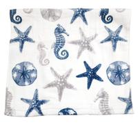 Set Di 2 Deborah Connolly Cotone Blu, Grigio, Bianco Mare Cavallo, Stella Marina