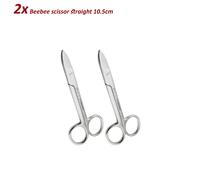 Set di 2 Dental Strumenti Forbici Laboratorio Beebee dritta 10.5cm Crown scissor