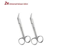 Set di 2 Dental Strumenti Forbici Universal 12 cm Laboratorio dissecting scissor