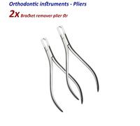 Set di 2 Dentale Pinze rimuovi brackets dritta posterior braces remover pliers