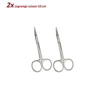 Set di 2 Dentale Strumenti Forbici LA GRANGE 10cm Tissue Trimming scissors