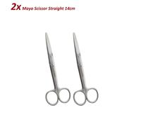 Set di 2 Dentale Strumenti Forbici Mayo dritta 14cm Tissue dissecting scissors