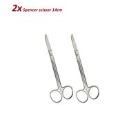 Set di 2 Dentale Strumenti Forbici Stich Spencer Tissue dissecting scissors Lab