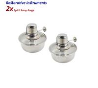 Set di 2 Dentale STRUMENTI Laboratorio Spirit Lampada ad Alcool Bunsen Burner