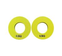 Set di 2 Dischi per Bilancieri da Fitness per Impugnature E Contrappesi per Manubri, 0,5 kg