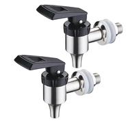 Set di 2 dispenser in acciaio inox: rubinetto birra da 16 mm, erogatore di acqua, rubinetto di ricambio per bevanda, in acciaio inox