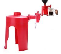 Set di 2 dispenser per bibite da 2 litri, bottiglia capovolta con rubinetto, interruttore automatico creativo per bevande, accessorio per cucina, bar, casa e feste, rosso